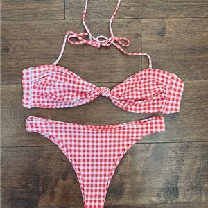 Skatie Red Gingham Bikini